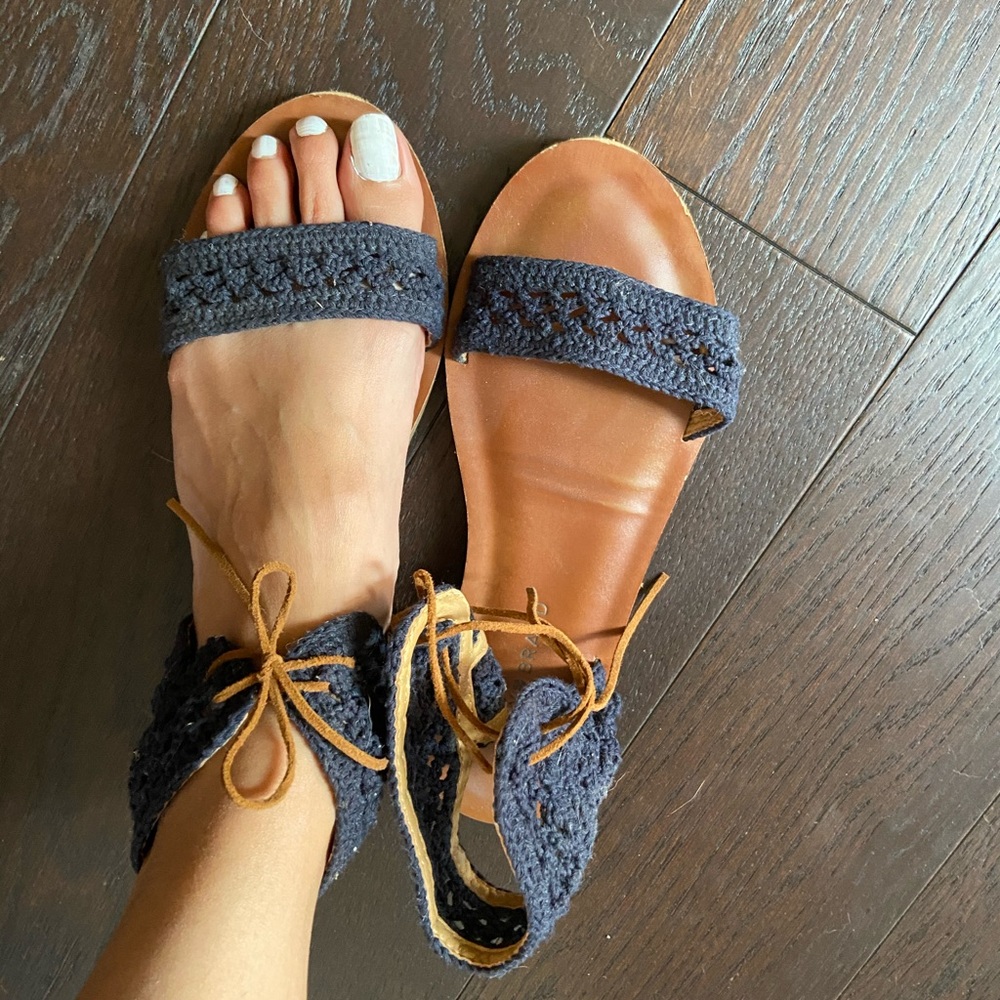Lucky Brand Crochet Sandals